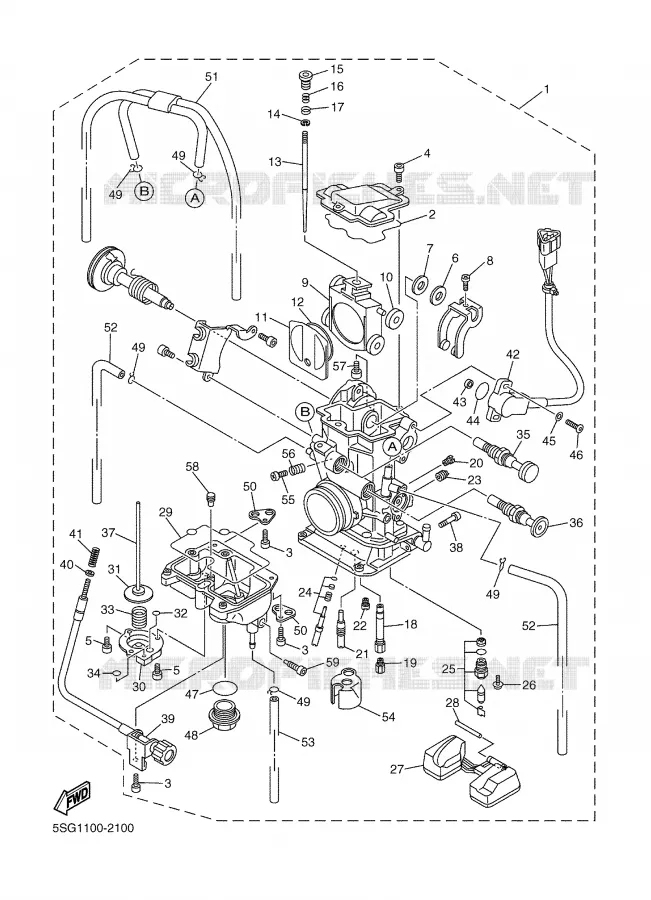 CARBURETOR Yamaha MOTO 250 2002 YZF  YZ250F