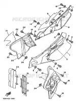 SIDE COVER   OIL TANK for Yamaha YZ 1993