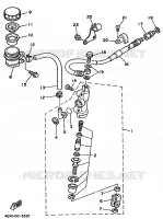 REAR BRAKE MASTER CYLINDER for Yamaha YZ 1993