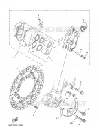 FRONT BRAKE CALIPER for Yamaha YZ 2001