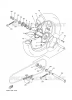 REAR WHEEL for Yamaha YZ 2001