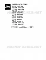 CATALOGUE for Yamaha YZ 2001