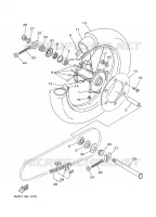 REAR WHEEL for Yamaha YZ 2001