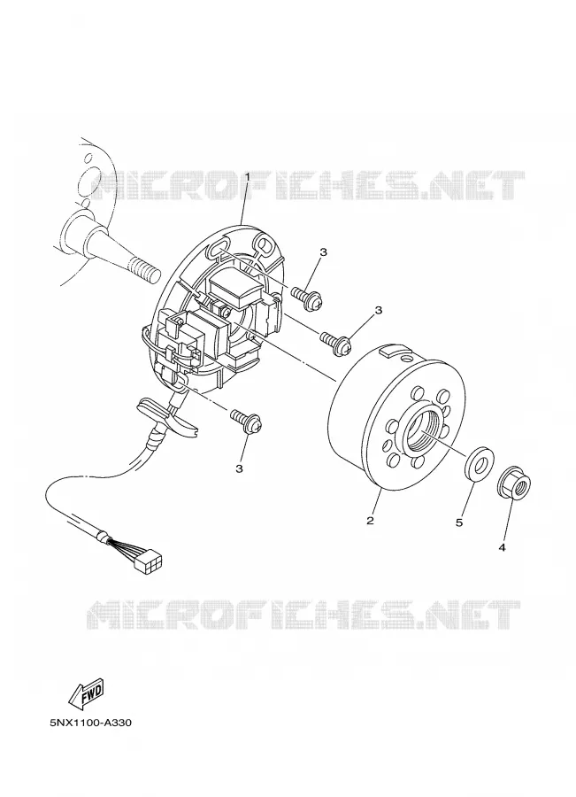 IGNITION Yamaha MOTO 250 2002 YZ  YZ250P