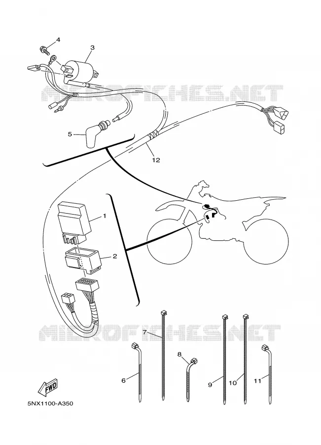 ELECTRICAL 1 Yamaha MOTO 250 2002 YZ  YZ250P