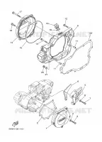 COVER   ENGINE 1 for Yamaha YZ 2002