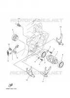 GEAR SHIFT SELECTOR DRUM / FORKS for Yamaha YZ 2002