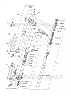 FRONT FORK for Yamaha YZ 2002