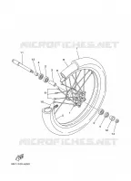 FRONT WHEEL for Yamaha YZ 2002