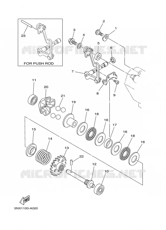 EXHAUST VALVE Yamaha MOTO 250 2004 YZ  YZ250S