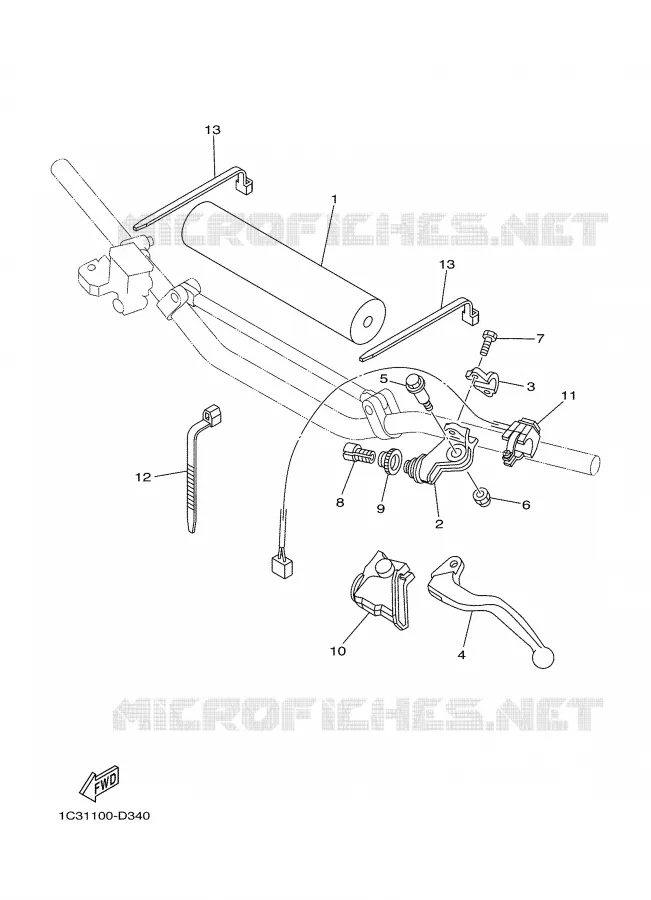 HANDLE SWITCH / LEVER Yamaha MOTO 250 2006 YZ  YZ250