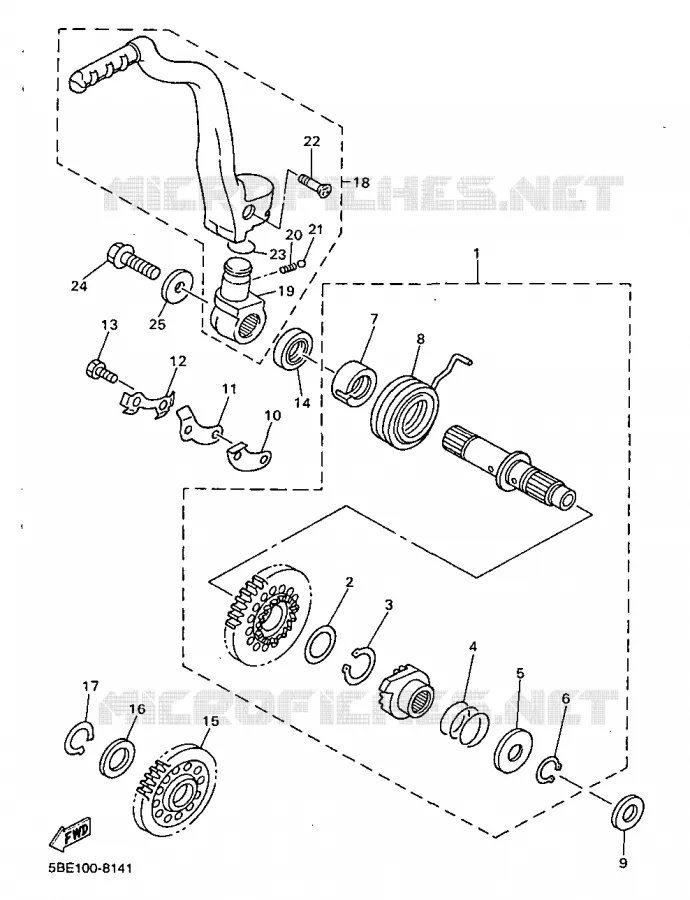 STARTER MOTOR Yamaha MOTO 400 1998 YZF  YZ400F