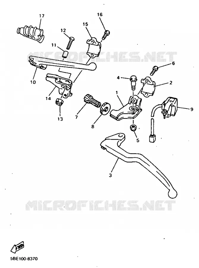 SWITCH / LEVER Yamaha MOTO 400 1998 YZF  YZ400F
