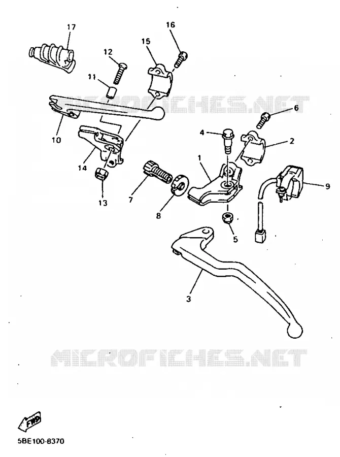 SWITCH / LEVER Yamaha MOTO 400 1998 YZF  YZ400F