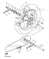 REAR WHEEL for Yamaha YZF 1999