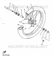 FRONT WHEEL for Yamaha YZF 1999