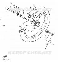 FRONT WHEEL for Yamaha YZF 1999