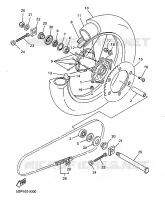 REAR WHEEL for Yamaha YZF 1999