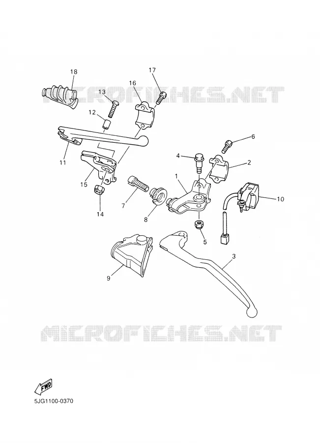 SWITCH / LEVER Yamaha MOTO 426 2001 YZF  YZ426F