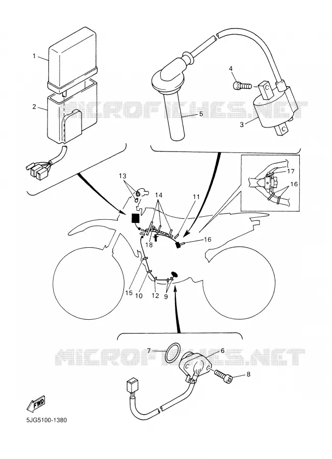 ELECTRICAL 1 Yamaha MOTO 426 2001 YZF  YZ426F