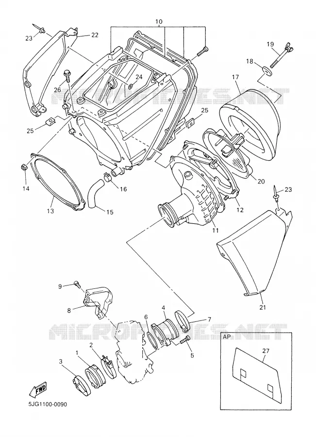 INTAKE Yamaha MOTO 426 2002 YZF  YZ426F