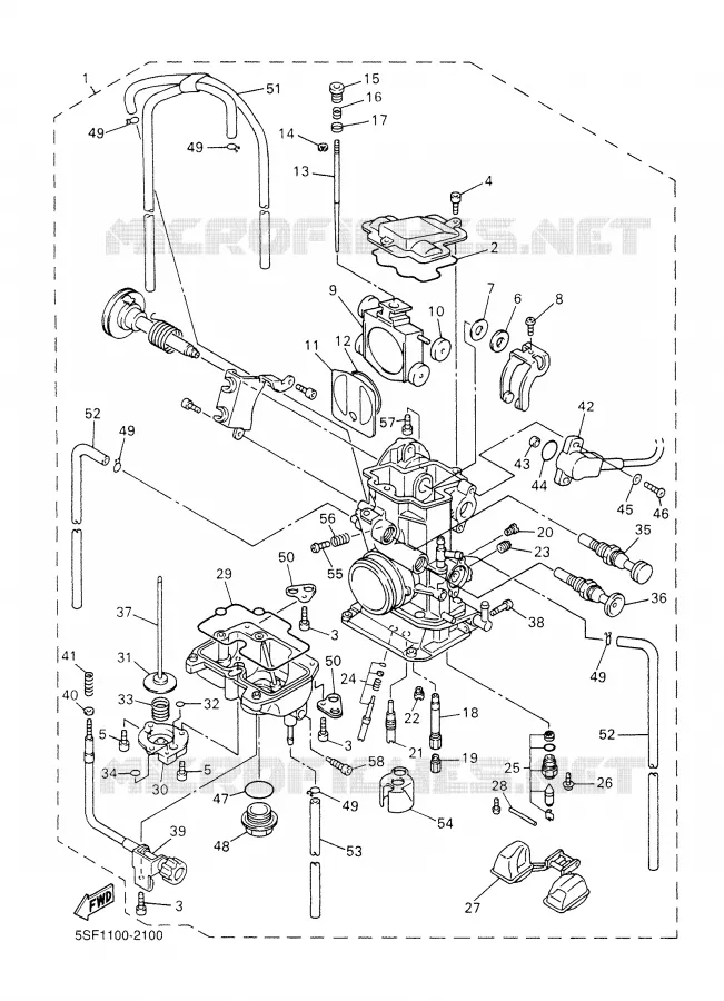 CARBURETOR Yamaha MOTO 426 2002 YZF  YZ426F