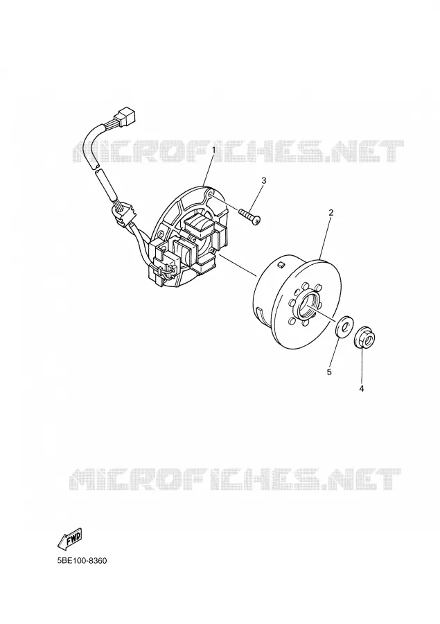 IGNITION Yamaha MOTO 426 2002 YZF  YZ426FP