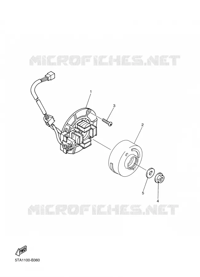 IGNITION Yamaha MOTO 450 2003 YZF  YZ450F