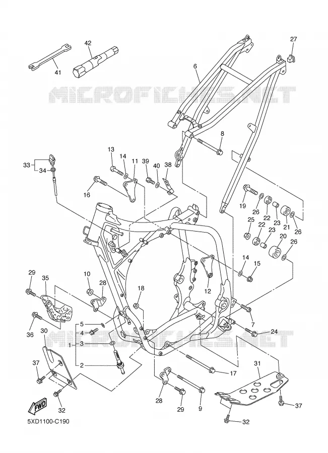 FRAME Yamaha MOTO 450 2004 YZF  YZ450F