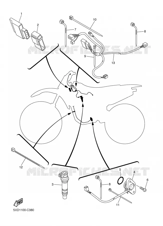 ELECTRICAL 1 Yamaha MOTO 450 2005 YZF  YZ450F