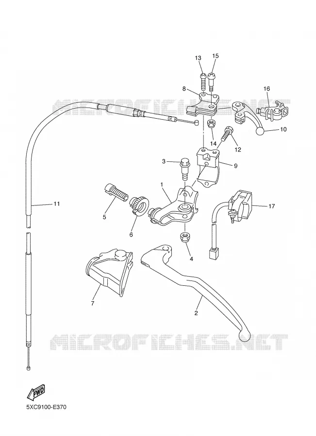 HANDLE SWITCH / LEVER Yamaha MOTO 450 2006 YZF  YZ450F