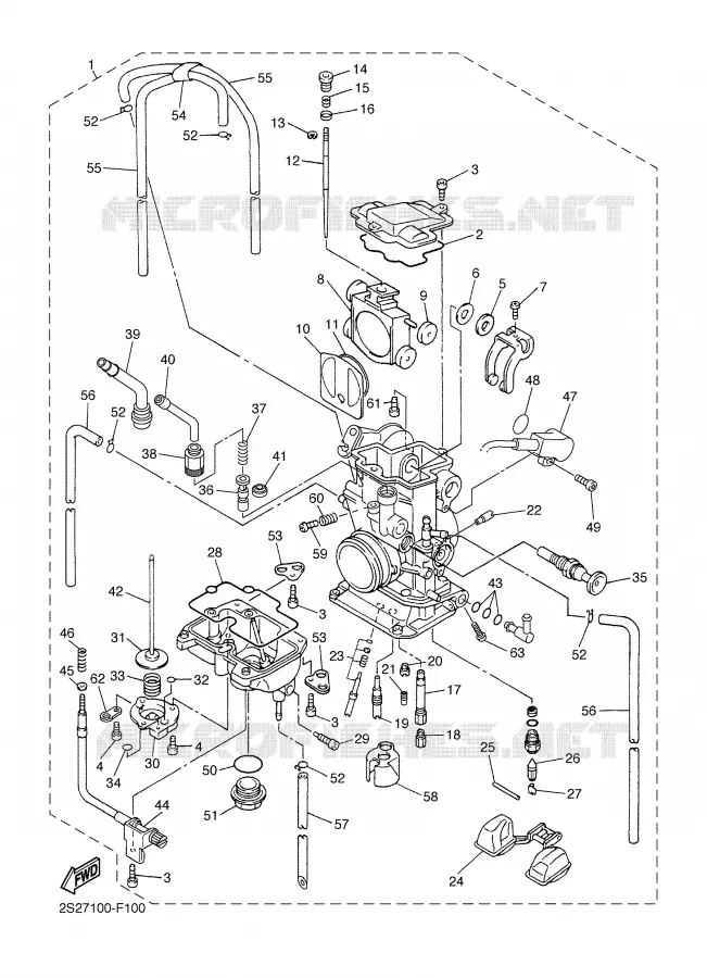 CARBURETOR Yamaha MOTO 450 2007 YZF  YZ450F