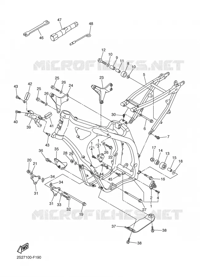FRAME Yamaha MOTO 450 2007 YZF  YZ450F