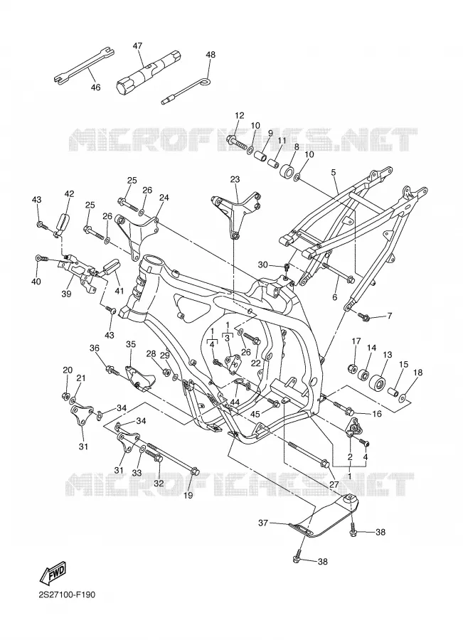 FRAME Yamaha MOTO 450 2007 YZF  YZ450F