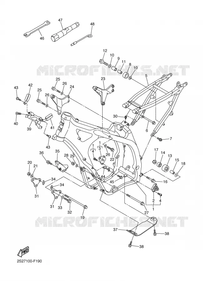 FRAME Yamaha MOTO 450 2009 YZF  YZ450F