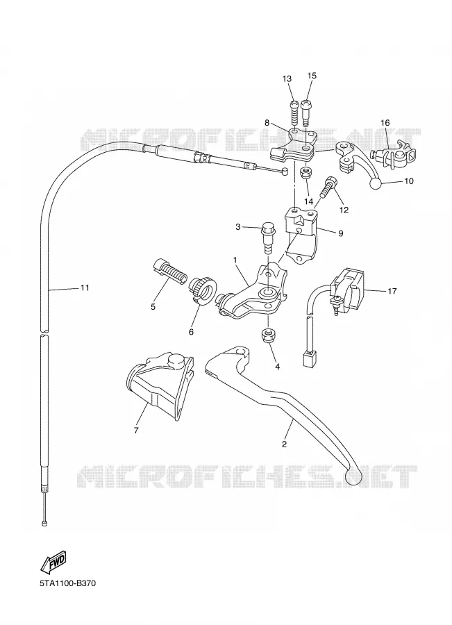 SWITCH / LEVER Yamaha MOTO 450 2003 YZF  YZ450FR