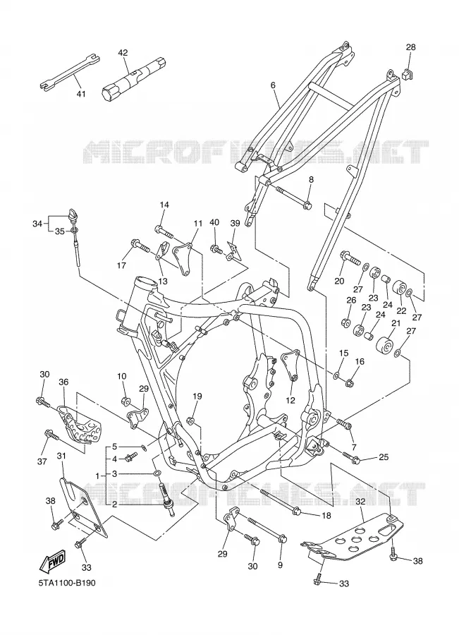 FRAME Yamaha MOTO 450 2003 YZF  YZ450FR