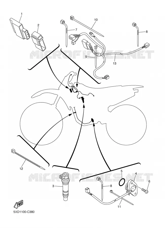 ELECTRICAL 1 Yamaha MOTO 450 2004 YZF  YZ450FS