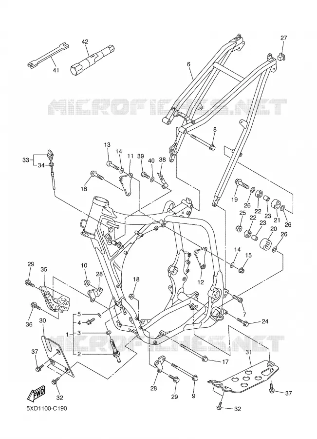 FRAME Yamaha MOTO 450 2004 YZF  YZ450FS