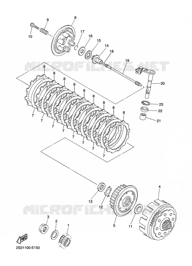 STARTER CLUTCH Yamaha MOTO 450 2006 YZF  YZ450FV