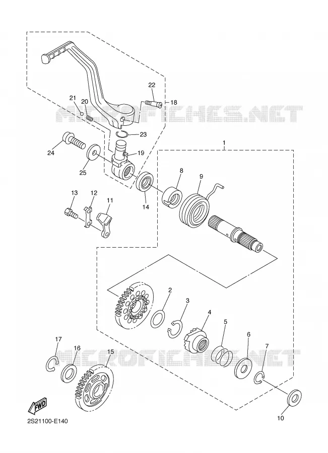 STARTER MOTOR Yamaha MOTO 450 2006 YZF  YZ450FV
