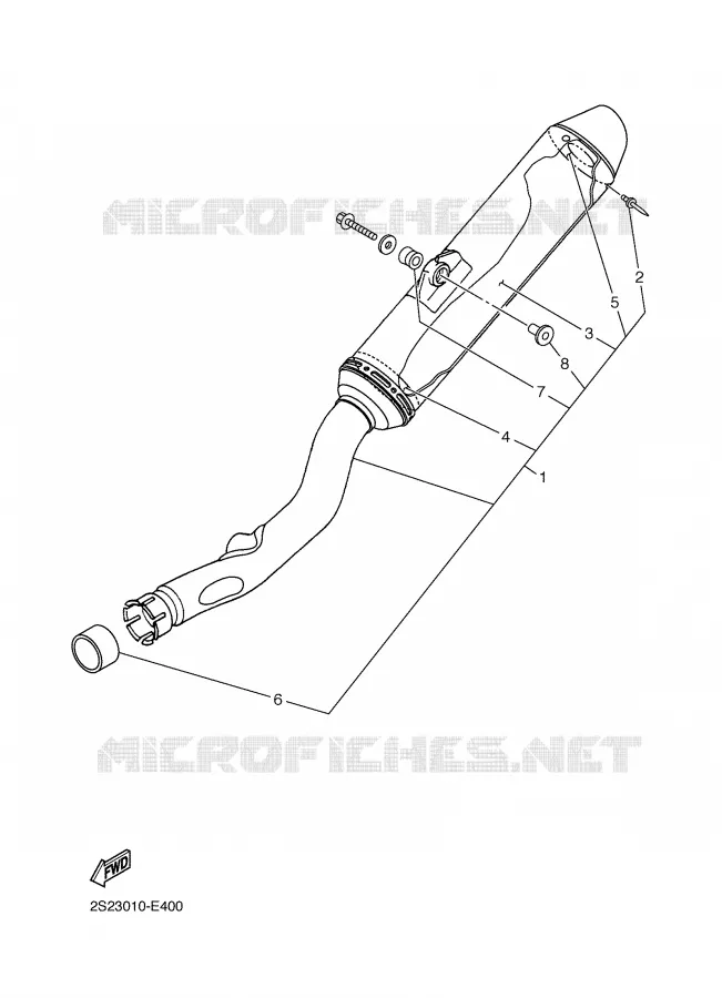 OPTIONAL PARTS Yamaha MOTO 450 2007 YZF  YZ450FW