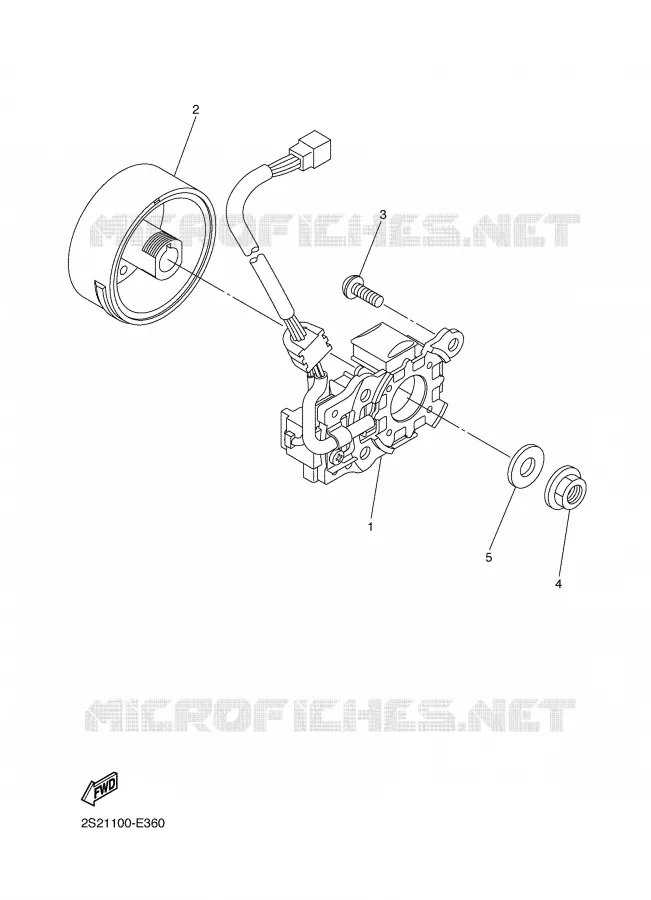 IGNITION Yamaha MOTO 450 2008 YZF  YZ450FX