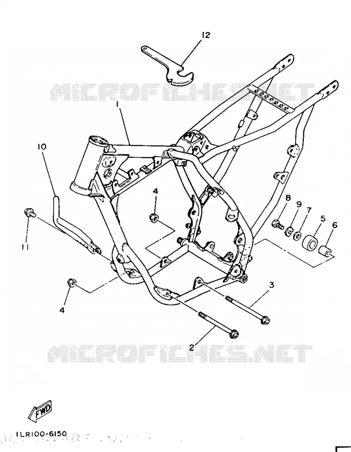 FRAME Yamaha MOTO 80 1986 YZ  YZ80