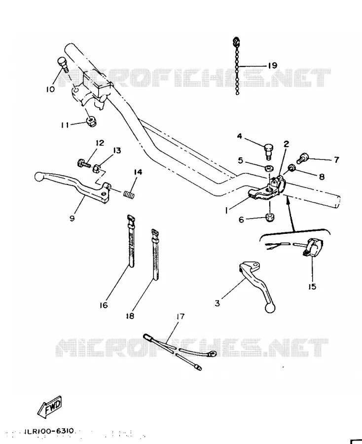SWITCH / LEVER Yamaha MOTO 80 1986 YZ  YZ80