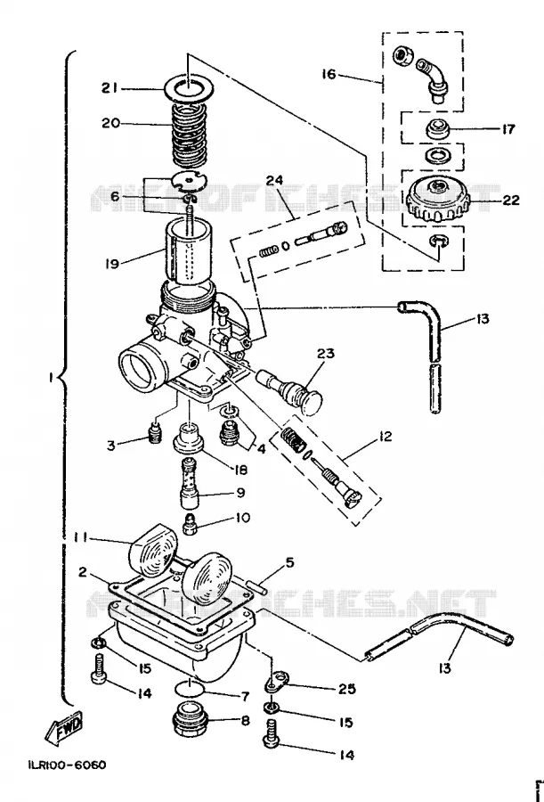 CARBURETOR Yamaha MOTO 80 1986 YZ  YZ80