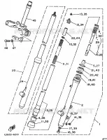 FRONT FORK for Yamaha YZ 1988