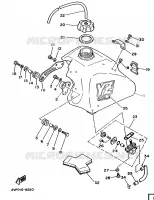 FUEL TANK for Yamaha YZ 1988