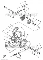 REAR WHEEL for Yamaha YZ 1988