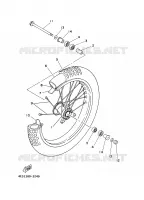 FRONT WHEEL for Yamaha YZ 2000